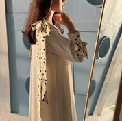 Polka Dot ( full set abaya with inner dress & Sheila )