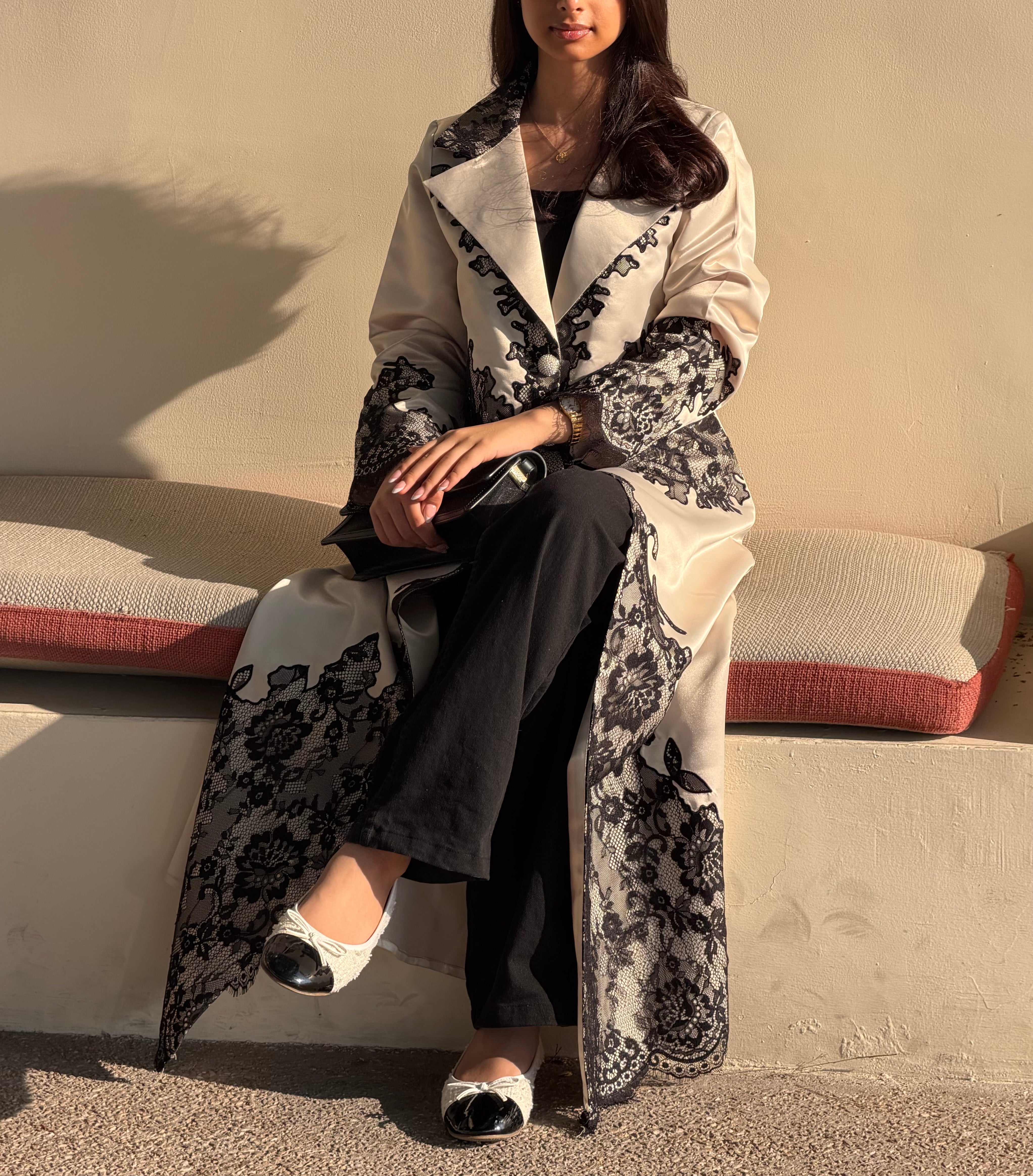 Lace Blazer  ( Abaya with Sheila )