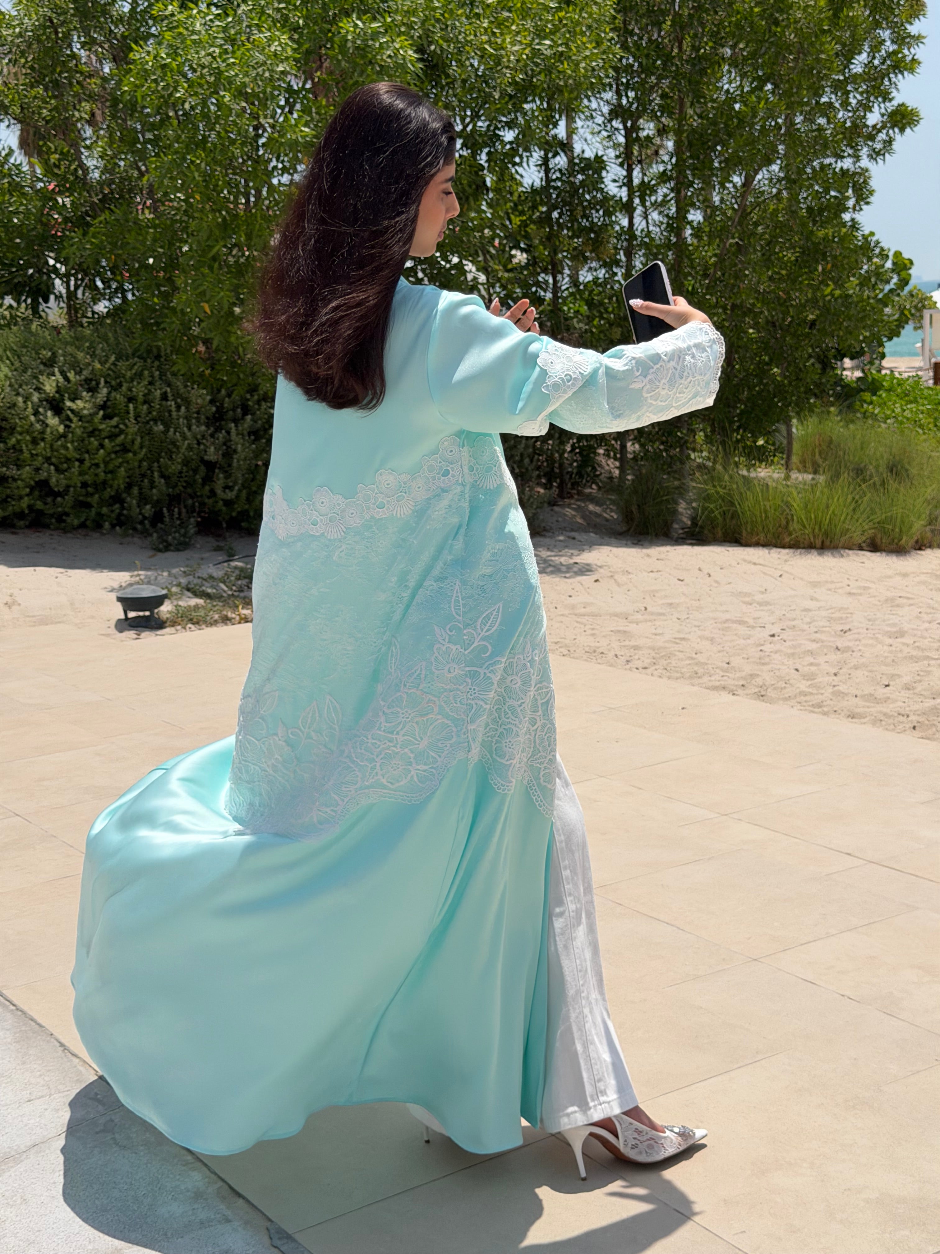 Amwaj ( Abaya with Sheila )