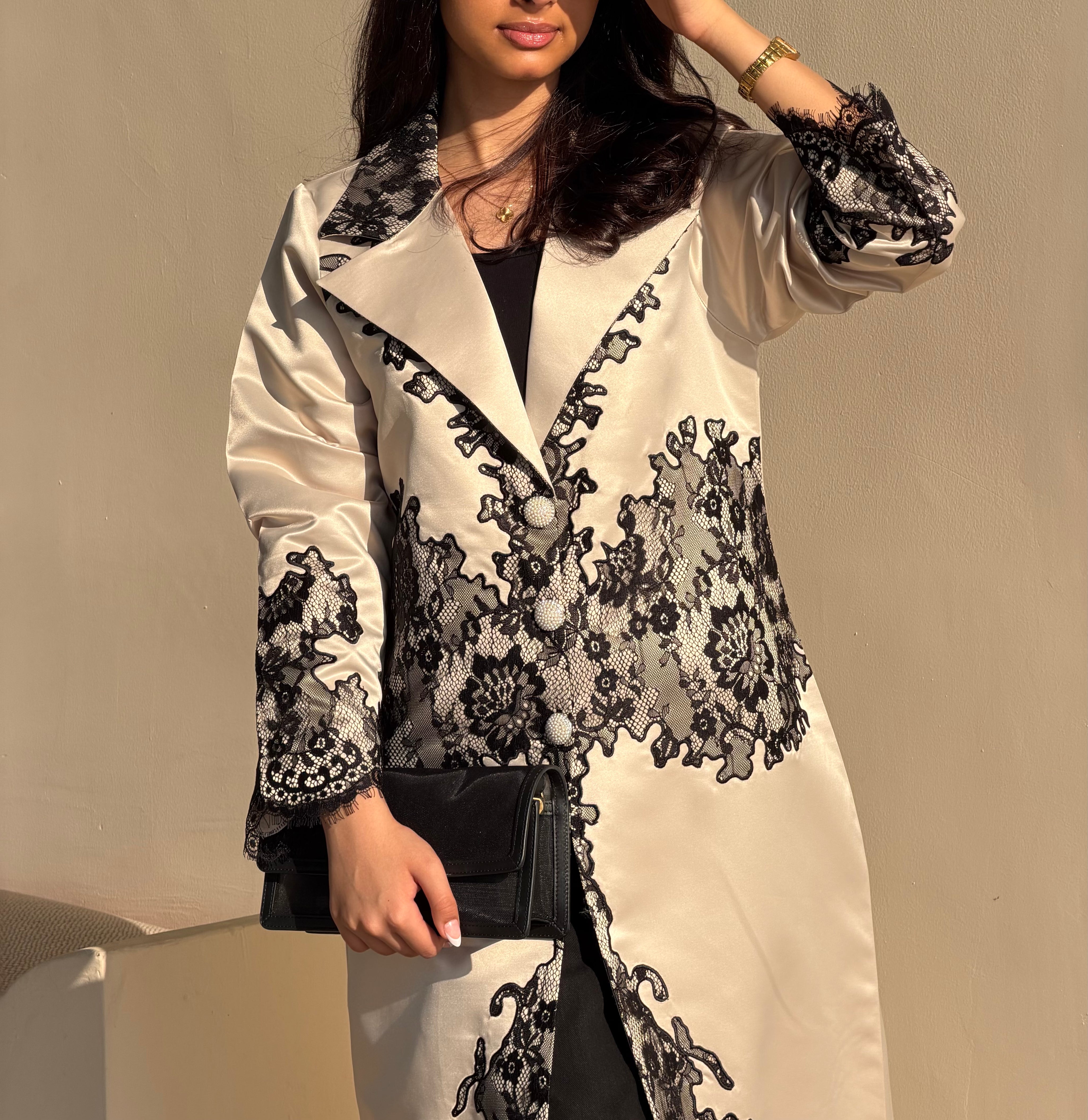 Lace Blazer  ( Abaya with Sheila )