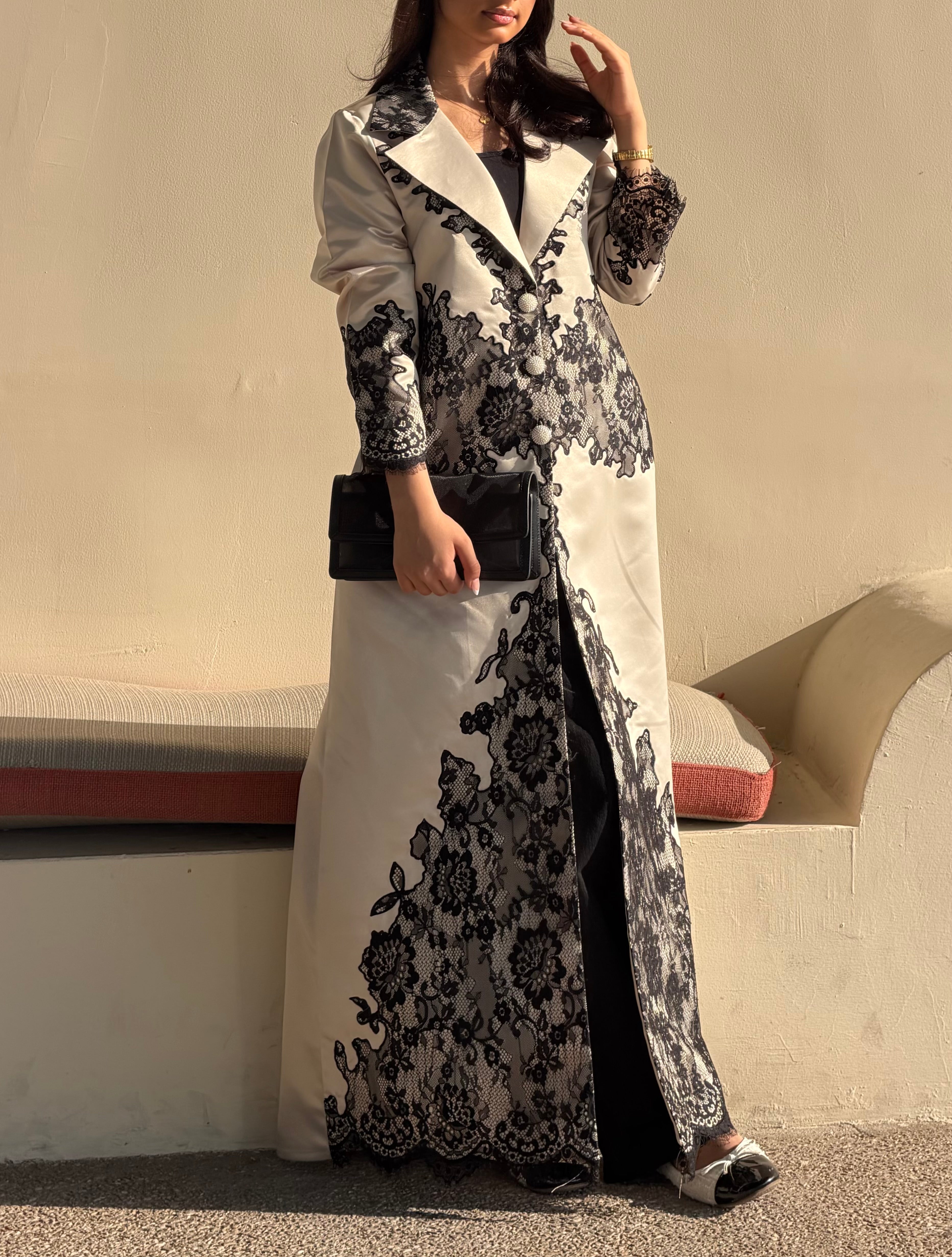 Lace Blazer  ( Abaya with Sheila )