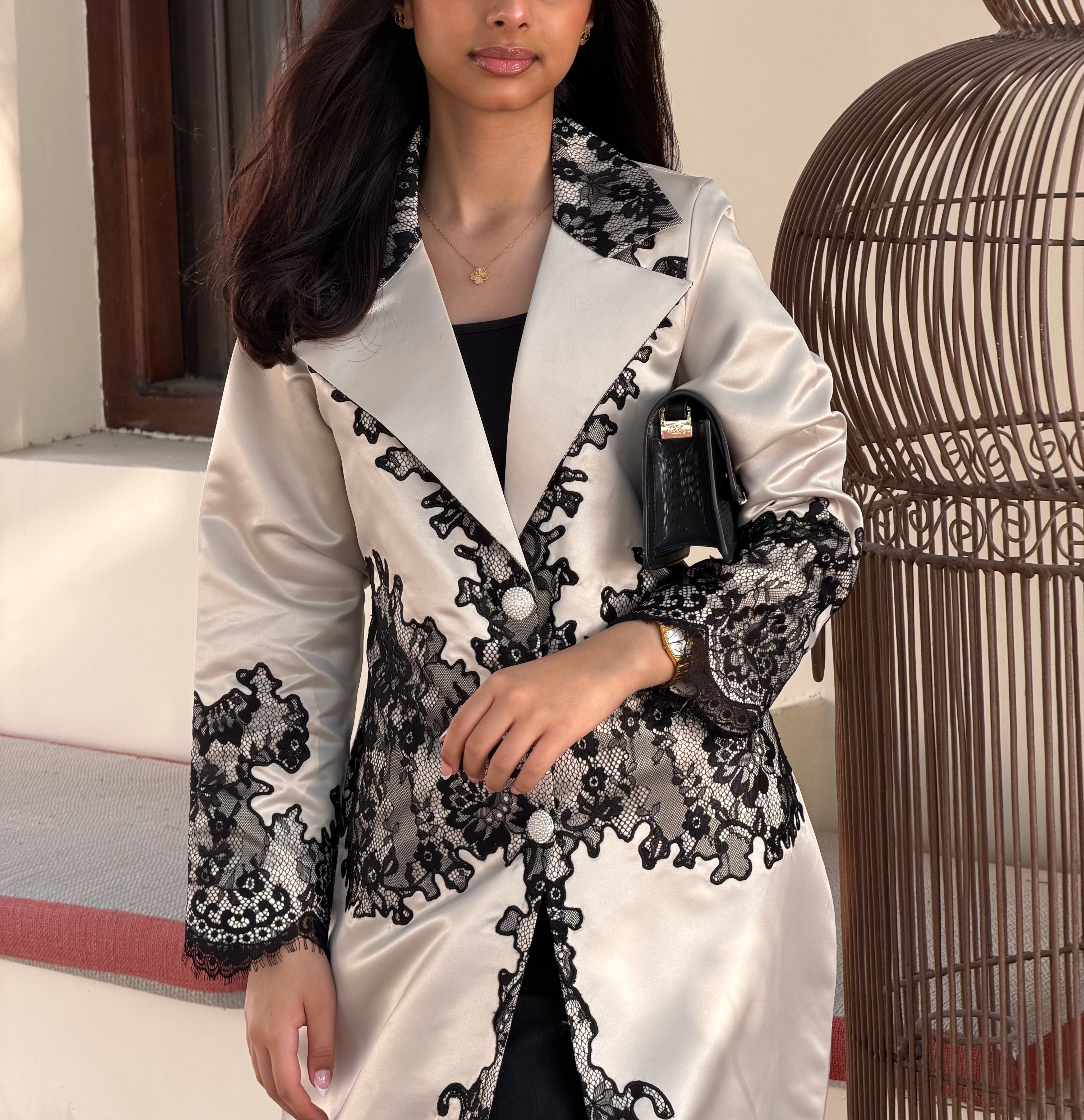 Lace Blazer  ( Abaya with Sheila )