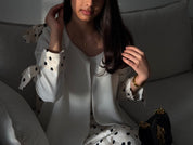 Polka Dot ( full set abaya with inner dress & Sheila )