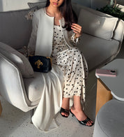 Polka Dot ( full set abaya with inner dress & Sheila )