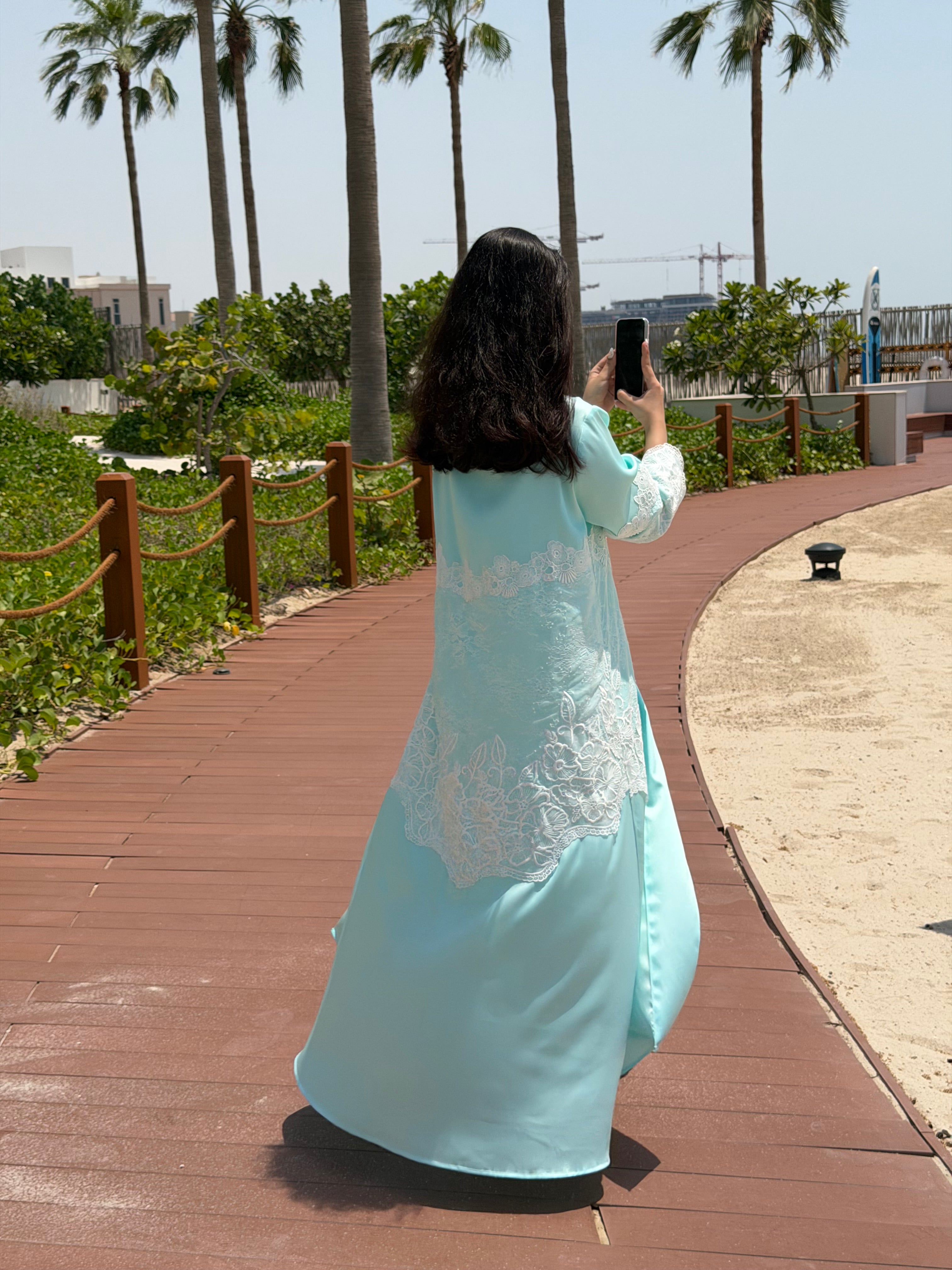 Amwaj ( Abaya with Sheila )